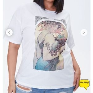 T shirt with front print